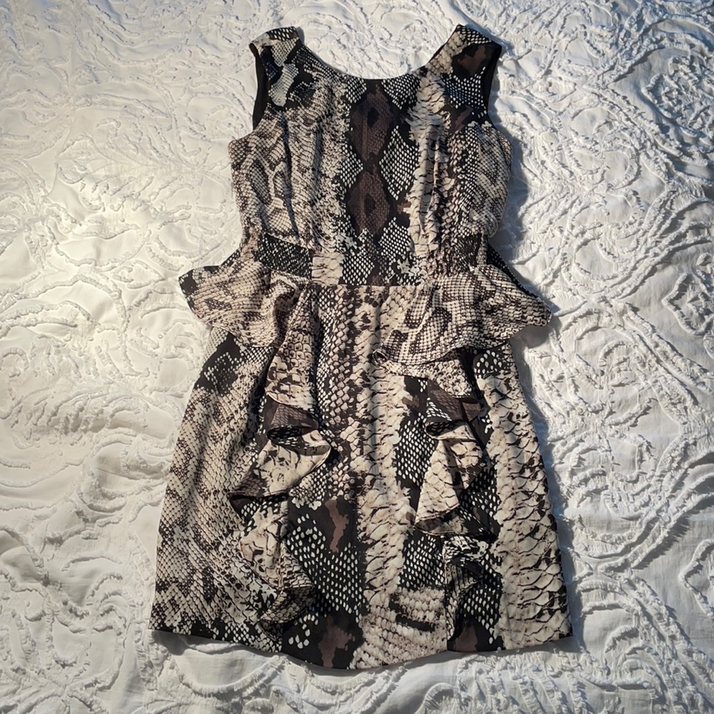 Dress snake print